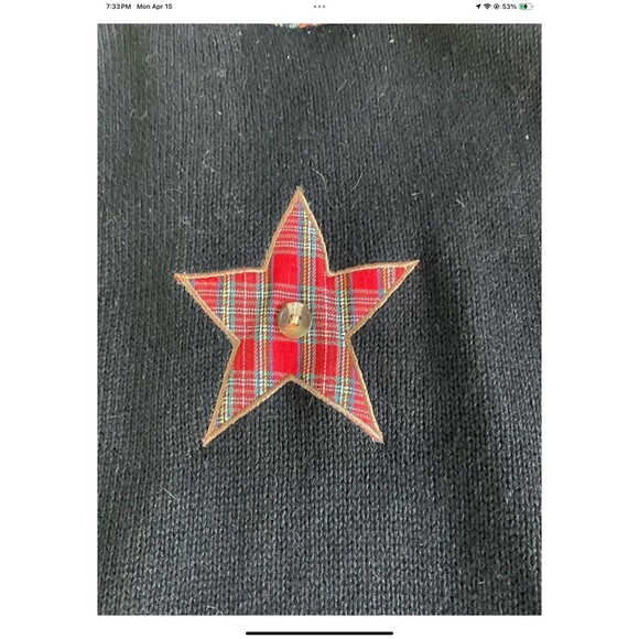 KIKIT Embroidered Christmas Sweater Vest Women's Size Lg Vintage- Ugly Sweater - Picture 10 of 12